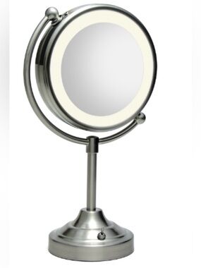 Homedics Reflectives Illuminated Beauty Mirror with 5/1x Magnification